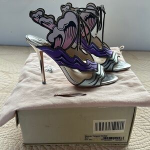 Sophia Webster Purple and Silver Heels